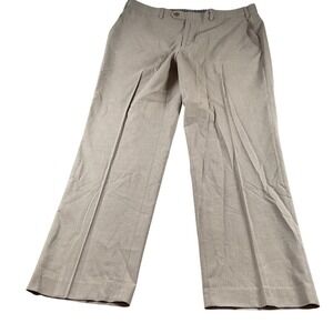 Michael Kors Mens Dress Pants Pleated Front Tan Khaki Career Work Trousers